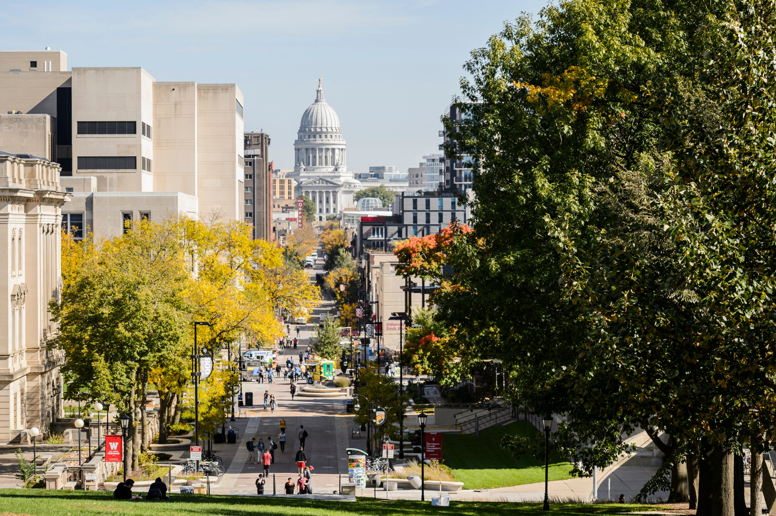 View of capitol from Bascom Hill